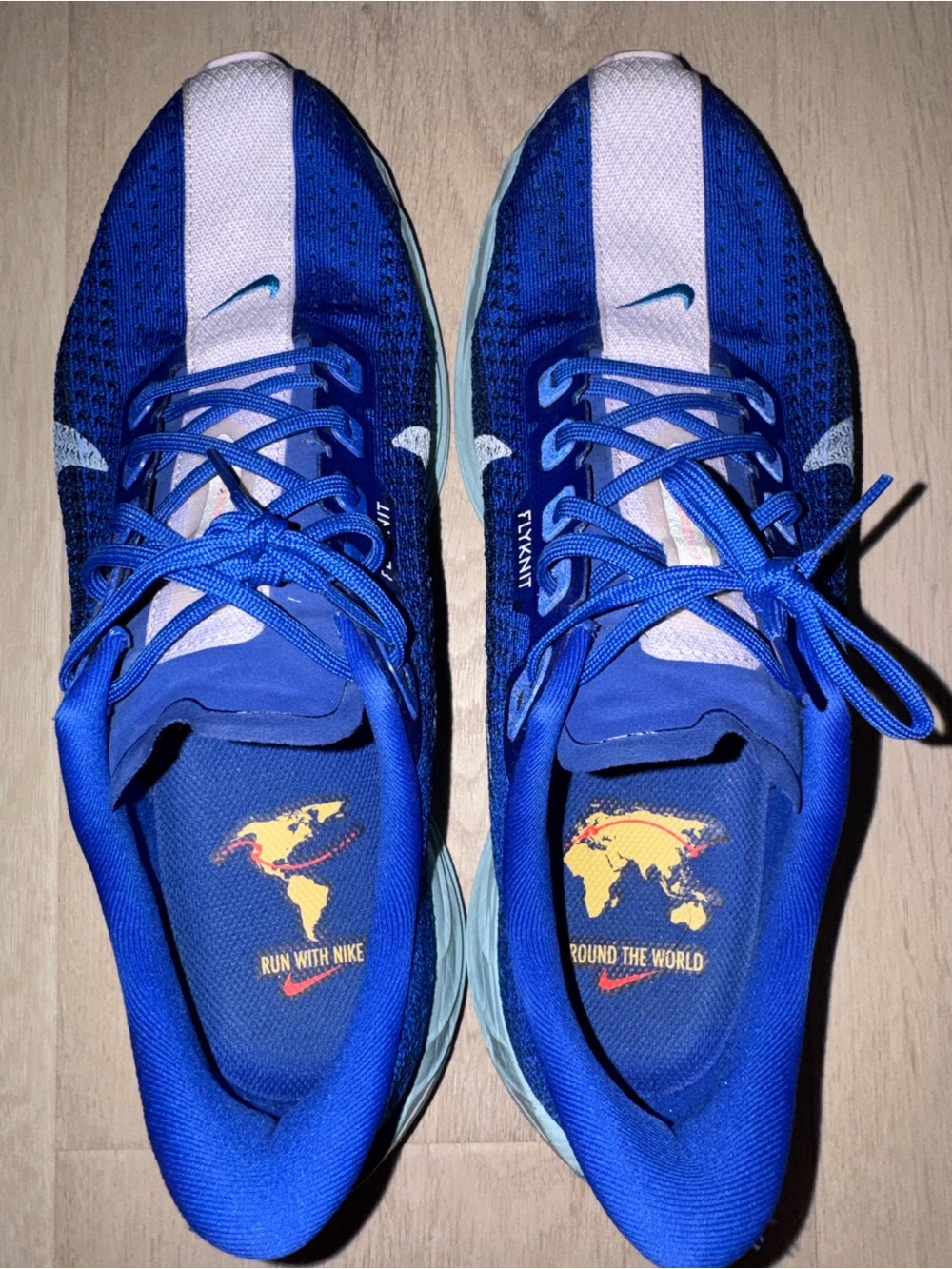 Nike Zoomx Pegasus Turbo Flyknit Racer Blue/ Sail Blue/ Lavender Stripe - Picture 5 of 11